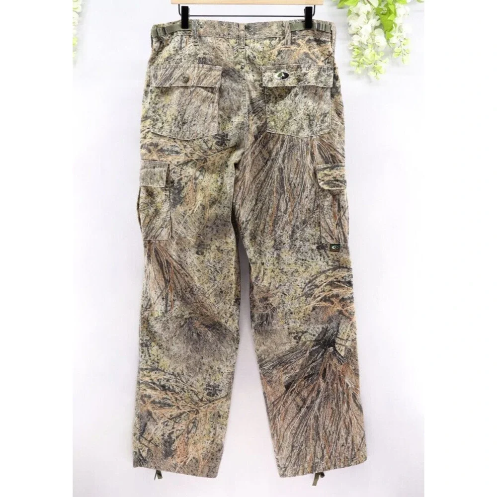Vintage Mossy Oak Pants Sz M Camo Cargo Straight Leg Hunting Outdoors Y2K